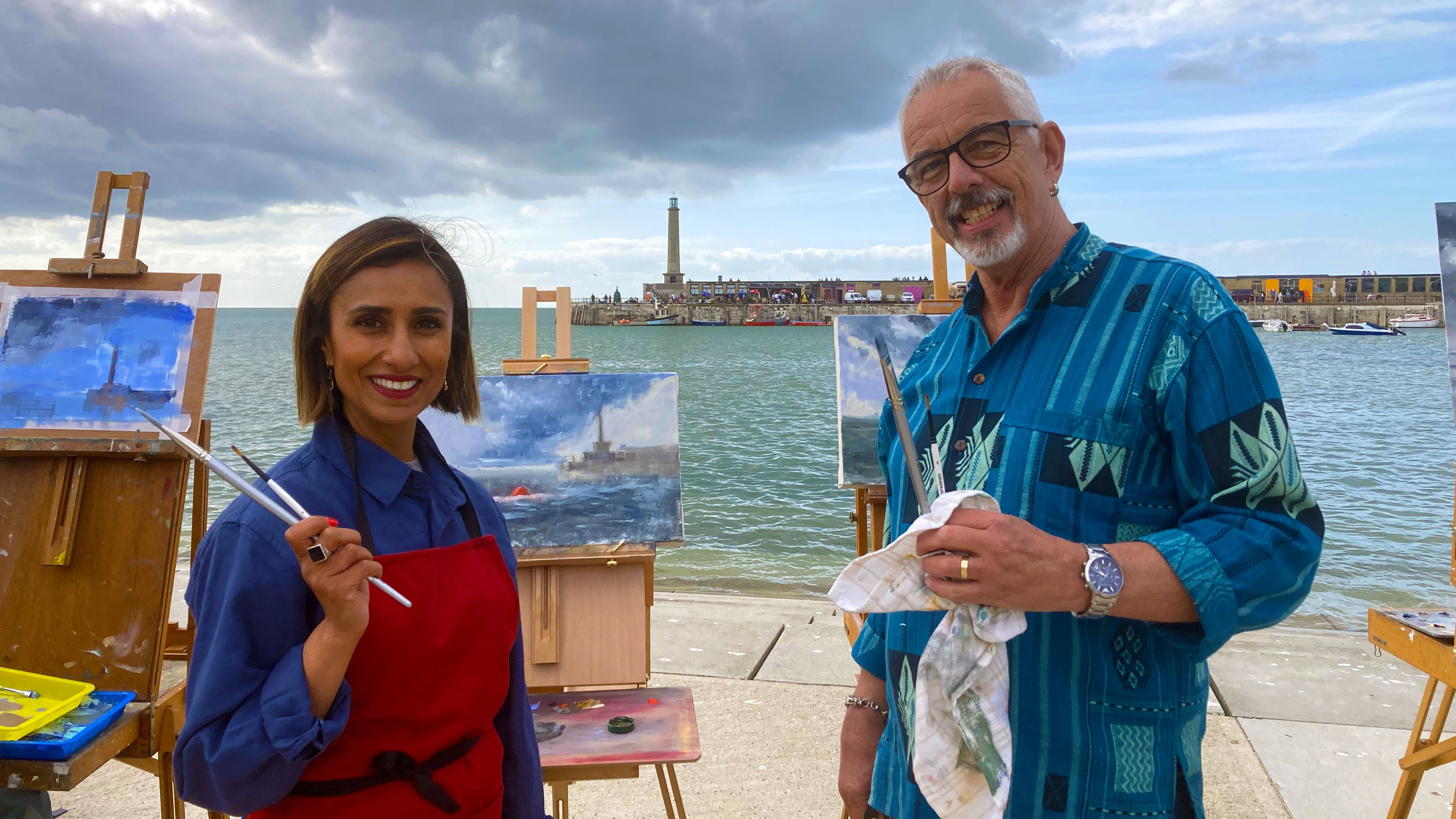 Anita tries her hand at oil painting for the first time, producing her own J.M.W. Turner-inspired seascape.